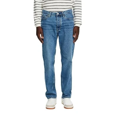 Abbildung von Esprit Retro MIT Mittlerer BUNDHÖHE Jeans Straight Leg, Herren, Größe: 32x34, Blue medium wash