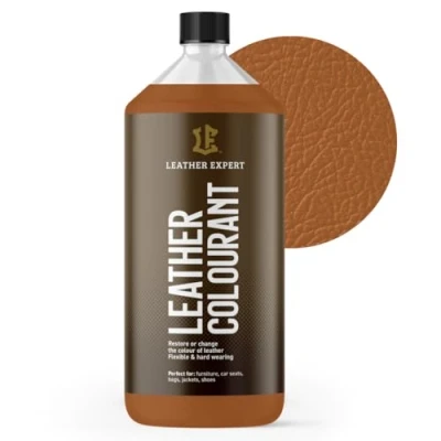 Abbildung von Sehr Deckend Wasser Lederfarbe Toffeebraun 1L Leather Paint für Natur und ÖkoLeder Dye Ohne Alkohol alle Lederaccessoires Reißt oder Blättert Nicht ab