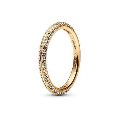 Abbildung von PANDORA 14k Gold plated, clear cubic zirconia 169679C01 48