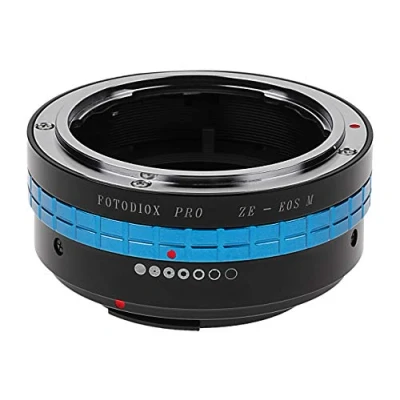Abbildung von Fotodiox Pro Lens Mount Adapter Compatible with Mamiya ZE 35mm Film Lenses on Canon EOS M EF Mirrorless Cameras