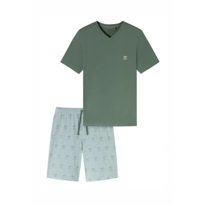 Abbildung von Schiesser SET Pyjama, Herren, Größe: 50, Khaki