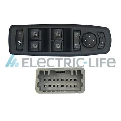 Abbildung von ELECTRIC LIFE ZRRNP76002 Schalter, Fensterheber vorne links RENAULT: Megane 3 Grandtour, LAGUNA Schrägheck
