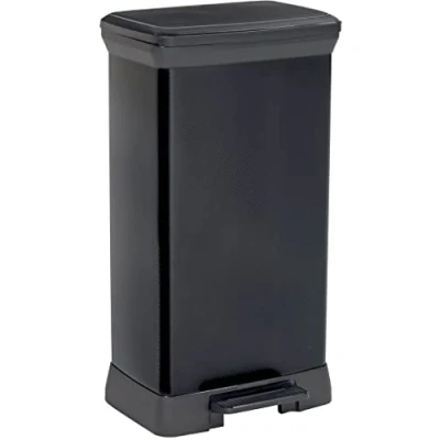 Abbildung von Curver Mülleimer &quot;DECO bin METALLICS&quot;, 1 Behälter, Metalleffekt Lackierung, komfortables Pedal,rostfrei, dellenfrei, 50 L