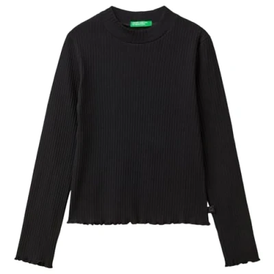 Abbildung von United Colors of Benetton Mädchen M/L 3f1ac203o T Shirt, Schwarz, 170 cm