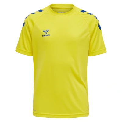 Abbildung von Hummel XK CORE Sport Tshirt für Kinder, Größe: 140, Blazing yellow true blue