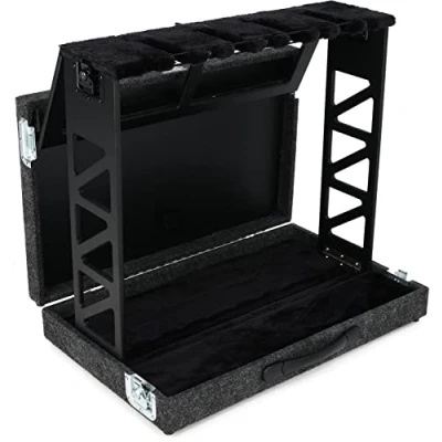 Abbildung von Gator Cases Rack Style Gitarrenständer; für bis zu vier Akustik , Elektro oder Bassgitarren (GTRSTD4)
