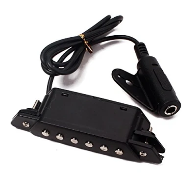 Abbildung von Alnicov Tonabnehmer Für Akustikgitarre,Megnetic Sound Hole EQ Schwarzer 39&quot;bis 42&quot; Klassische Akustische Gitarre