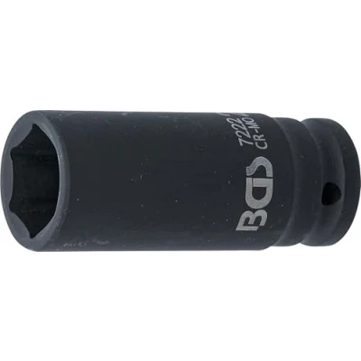 Abbildung von BGS 7222 Kraft Steckschlüssel Einsatz Sechskant, tief 12,5 mm (1/2&quot;) SW 22