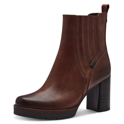 Abbildung von MARCO TOZZI Chelseaboots, Blockabsatz, Stiefelette, Businesschuh mit Feel Me Ausstattung
