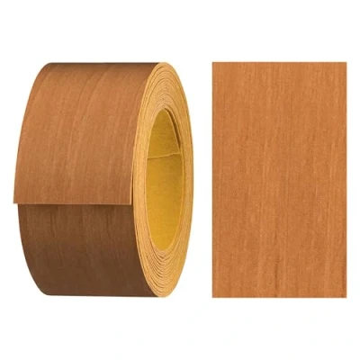 Abbildung von haggiy Melaminkanten Band selbstklebend 40mm x 5m I Sicherer Halt ohne Bügeln durch Acrylkleber Kantenumleimer, Furnier für Regalbretter/Holzplatten (Erle)