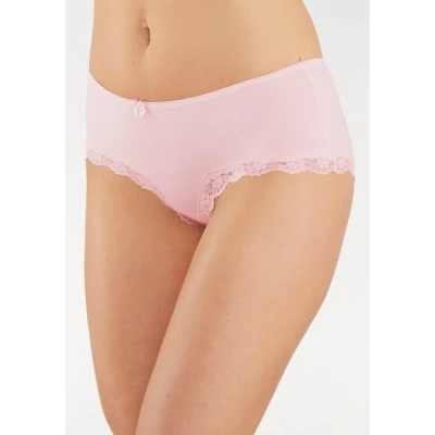 Abbildung von LASCANA Panty, (Packung, 3 St.), aus elastischer Baumwolle mit zarter Spitze