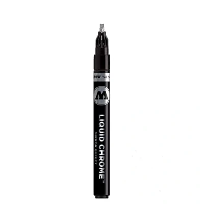 Abbildung von MOLOTOW Liquid Chrome Calligraphy Acrylstift 3.0 mm Silber