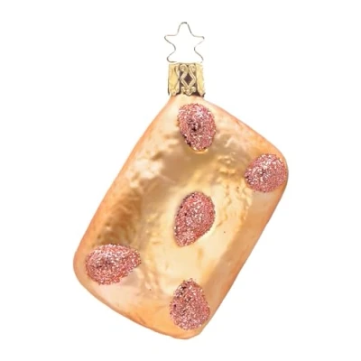 Abbildung von Inge Glas Christbaumschmuck, Weihnachtsbaumschmuck Lebkuchen Farbe braun Höhe 8,5 cm