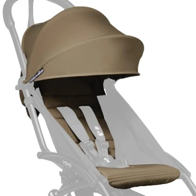 Abbildung von BABYZEN YOYO 6+ Textilset, Toffee Nur Textilset: Sitzpolster, farbgleichen Verdecken und Reißverschlusstasche hinten YOYO2 Kinderwagengestell erforderlich (separat erhältlich)