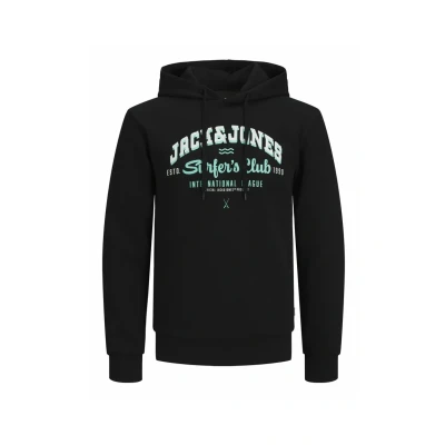 Abbildung von Jack &amp; Jones LOGO Kapuzenpullover, Herren, Größe: Small, Black ink