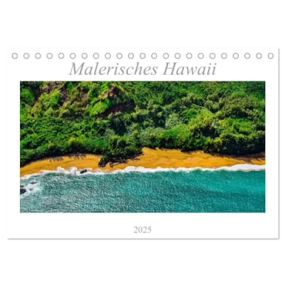 Abbildung von Malerisches Hawaii (Tischkalender 2025 DIN A5 quer), CALVENDO Monatskalender