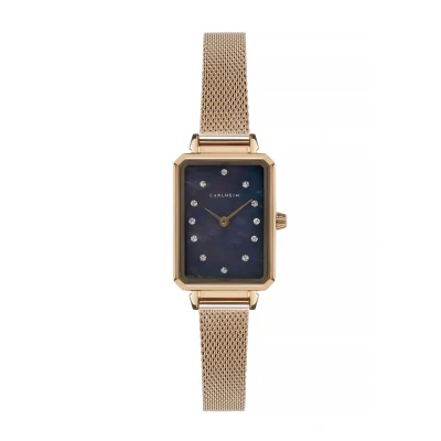 Abbildung von Carlheim Petit MILA Uhr, Damen, Größe: One Size, rose gold cloudblack