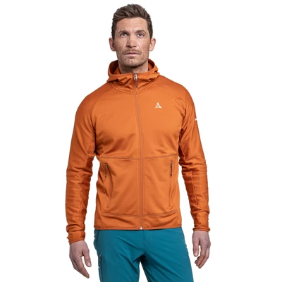 Abbildung von Schöffel Herren Fleece Hoody Style Cascata MNS, Fleecejacke mit Kapuze aus 2 Wege Stretch, wärmende Outdoorjacke Außentaschen, navy blazer, 56