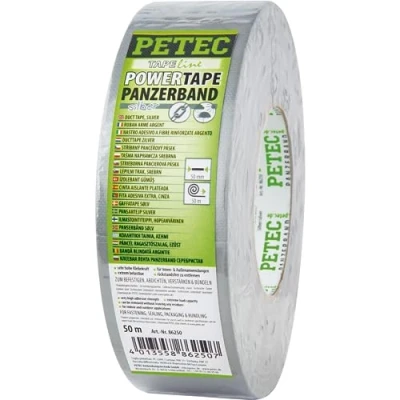 Abbildung von PETEC 86250 Klebeband 50 15C +80C grau einseitig