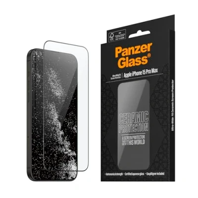Abbildung von Displayschutz PanzerGlass Ultra Wide Fit Apple iPhone 15 Pro Max Ceramic
