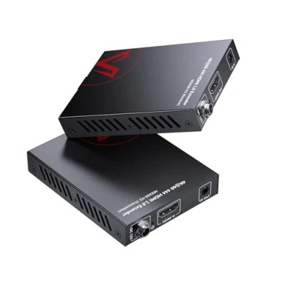 Abbildung von AV Access UPT HDMI Extender bis 50m, 4K60Hz, HDR10 und 3D, 2.0, HDCP 2.2, EDID Management + CEC, 2 Wege PoE IR RS232, Professioneller over Ethernet über Cat6/6a/7 Kabel
