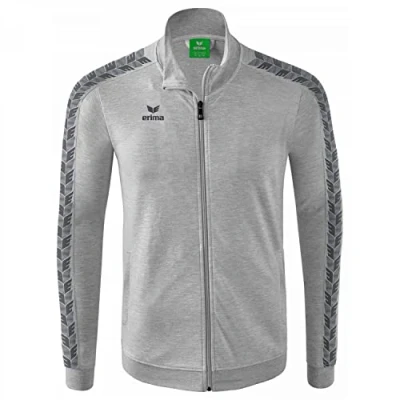 Abbildung von Erima Kinder Essential Team Tracktop Jacke, hellgrau melange, 140