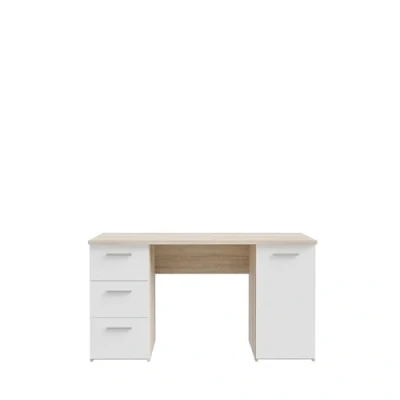 Abbildung von FORTE Schreibtisch &quot;Neuss&quot;, mit 3 Schubladen &amp; 1 Tür, funktional, Breite 138 cm