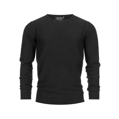 Abbildung von Indicode Jeans Loakim Strickpullover, Herren, Größe: Small, Black