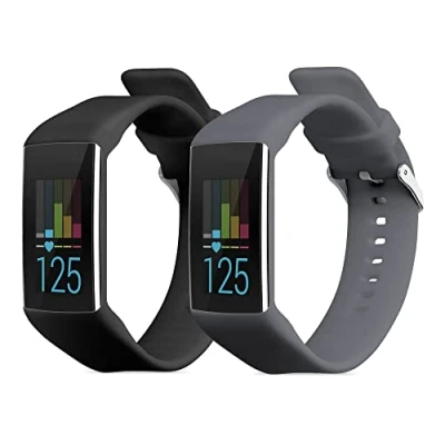 Abbildung von kwmobile 2X Sportarmband kompatibel mit Polar A360 / A370 Armband Fitnesstracker Band Set aus TPU Silikon