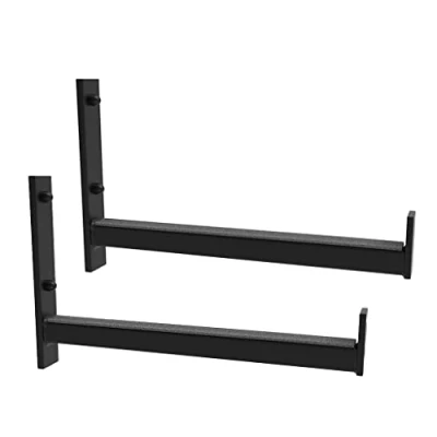 Abbildung von RAWWEST.BIS Reifenhalter Wandhalterung für 2 Felgen Felgenbaum Set Schraube Dübel Edelstahl Reifenwandhalter Autoreifen Schwarz WO5 30cm