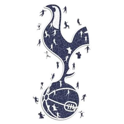 Abbildung von Iconic Puzzles, Tottenham Crest, 100% ökologisch nachhaltiges Holzpuzzle mit offizieller Lizenz, Größe S, 150 Teile