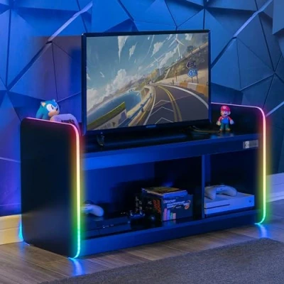 Abbildung von X Rocker TV Regal Electra Gaming mit RGB Beleuchtung &amp; App Steuerung