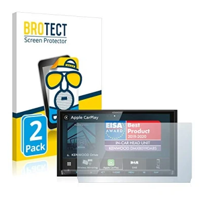 Abbildung von BROTECT Entspiegelungs Schutzfolie für Kenwood DMX8019DABS (mit Aussparung) (2 Stück) Matte Displayschutz Folie, Anti Reflex, Fingerprint
