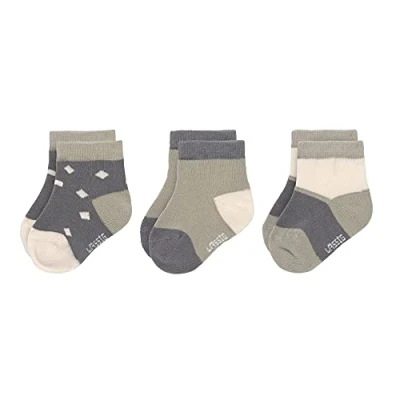 Abbildung von LÄSSIG Kinder Sneaker Socken 3er Set/ Anthracite/Olive 12 14