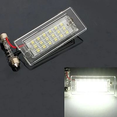 Abbildung von GOFORJUMP 1 Paar Auto LED Kennzeichenbeleuchtung 3528 SMD 18LED Schwanz Weiße Lampen Für BMW E53 / X5 E83 X3