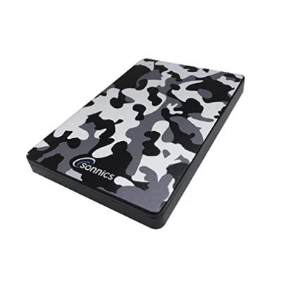 Abbildung von Sonnics 1TB Grau Camo Externe tragbare Festplatte Typ C USB 3.1 kompatibel mit Windows PC, Mac, Smart TV, Xbox One/Series X und PS4/PS5