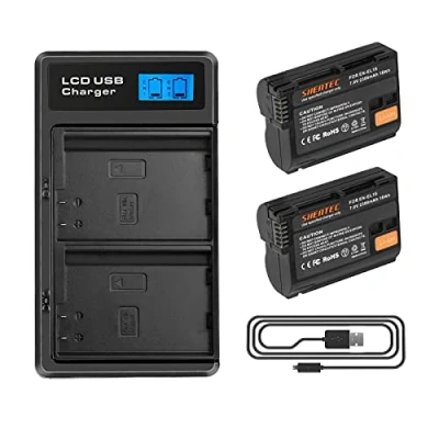 Abbildung von 2X Shentec 7.0V 2300mAh EN EL15 EL15a Akkus Ersatzakku für Nikon EL15b EL15c und D7100 D750 D7000 D7200 D610 D880 D810 D800 D600 D800e D810a