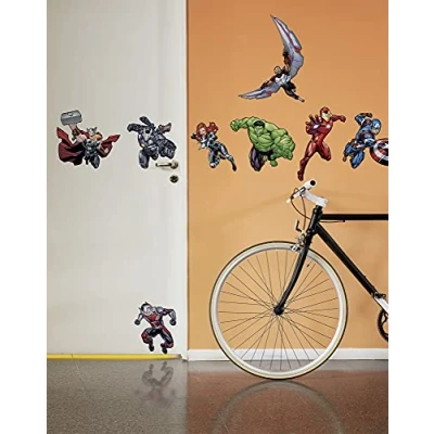 Abbildung von Komar Wandtattoo Avengers Action Größe 100 x 70 cm (8 St), selbstklebend, Wandsticker, Kinderzimmer