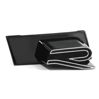 Abbildung von Volkswagen 3J08539579B9 Schriftzug R Line Kühlergrill Halter Plakette Emblem Logo schwarz