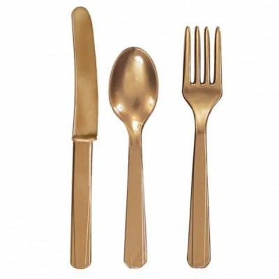 Abbildung von Besteck Gold 18 teiliger