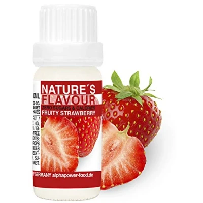 Abbildung von Flavour Drops ERDBEERE, Flavdrops I 100% natürliches Lebensmittel Aroma Geschmackstropfen ohne Kalorien &amp; Zucker Backaromen, Geschmack für Wasser, Quark