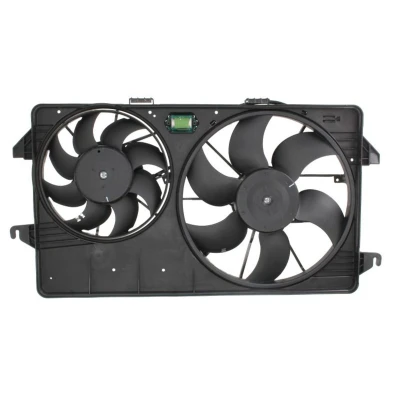 Abbildung von THERMOTEC D8G007TT Lüfter 380/275 12 276 mit Kühlerlüfterrahmen (Zarge) FORD: Transit Connect Mk1 Kastenwagen