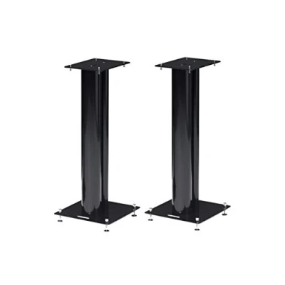 Abbildung von norstone Stylum 1 Black satin (schwarz) Lautsprecherständer, (belastbar bis 50kg, pulverbeschichtet, Höhe 50cm)