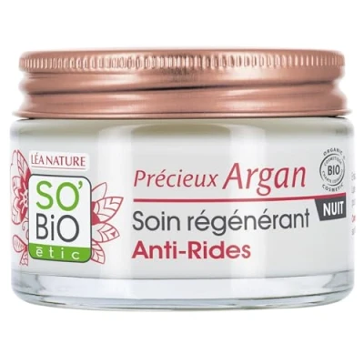 Abbildung von So Bio Etic Nachtcreme Anti Falten mit Arganöl vegan 50ml