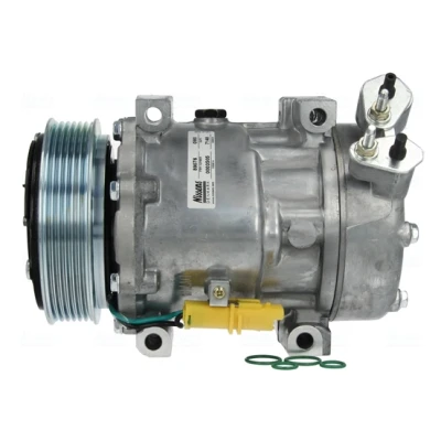 Abbildung von NISSENS 89076 Kompressor SD7V16 12 PAG 46 R 134a FIAT: Scudo II, Grande Punto Schrägheck, Ulysse PEUGEOT: 807, 607 Limousine, Expert II Tepee