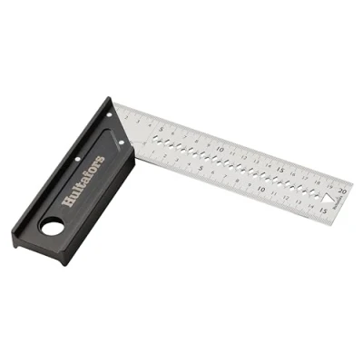 Abbildung von HULTAFORS Robust præcisionsvinkel 20cm med pulverlakeret aluminiumsanslag og klinge i rustfrit stål