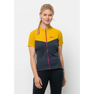 Abbildung von Jack Wolfskin Morobbia FZ T W Cyclingtrikot, Damen, Größe: Large, Golden spice