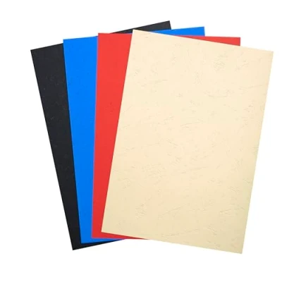 Abbildung von Exacompta 2789C 100er Pack Einbanddeckel DIN A4 für Bindesysteme Forever aus Recycling Karton farbig sortiert. Geeignet zur Verwendung mit Serodo Bindern, Kunststoffringen, Metallringen und mehr