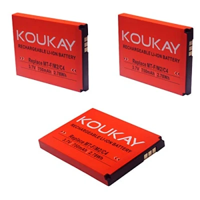 Abbildung von 3X Akku für AVM Fritz!Fon MT F M2 C4 C5 312BAT016 312BAT006 FritzFon DECT MTF mit 750mAh