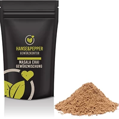 Abbildung von 250g Masala Chai Gewürzmischung Shwarzer Tee mit Gewürzen Spiced Black Tea